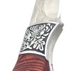 Virtuvinis peilis su medine rankena, 26 cm ilgio, apie 14 x 3 cm ašmenys