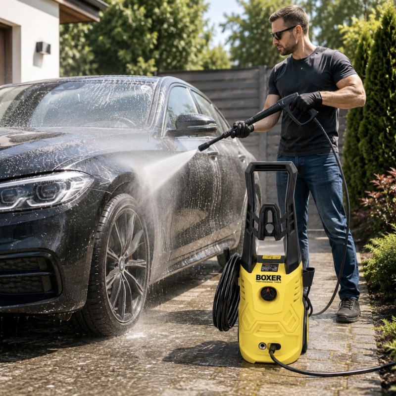 Aukšto slėgio plovimo įrenginys Boxer BX-3403, 2200 W, 260 bar, 9 l/min, IPX5