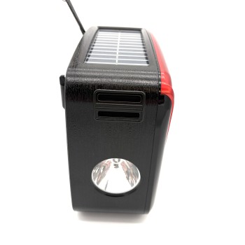 Radijas YUEGAN RX-456BTS su saulės baterija, Bluetooth, USB, TF kortele, AM/FM/SW ir žibintuvėliu