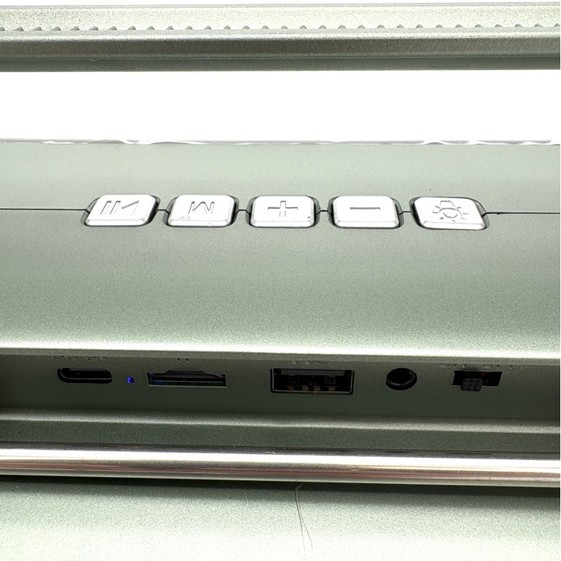 Kolonėlė SY-309S belaidė 10 W su FM radiju, saulės baterija, RGB apšvietimu, USB, TF ir AUX Kolonėlė SY-309S belaidė 10 W su FM radiju, saulės baterija, RGB apšvietimu, USB, TF ir AUX