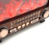 Radijas FP-2393-S Lepe su FM/AM/SW bangomis, Bluetooth, USB, TF, saulės įkrovimu ir liepsnos efektu