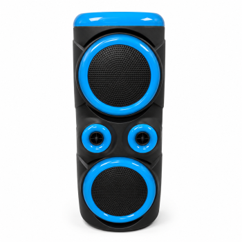 Karaoke kolonėlė MS-2056BT-W su belaidžiu mikrofonu, RGB apšvietimu, FM radiju, USB ir Type-C jungtimi