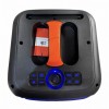 Kolonėlė OK-S812 su stovu, 2 mikrofonais, pulteliu, RGB LED, Bluetooth, USB, AUX, TF kortele ir radiju