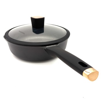 Keptuvė su dangčiu 28 x 8,5 cm KönigHOFFER Black Rose, indukcijai, non-stick danga