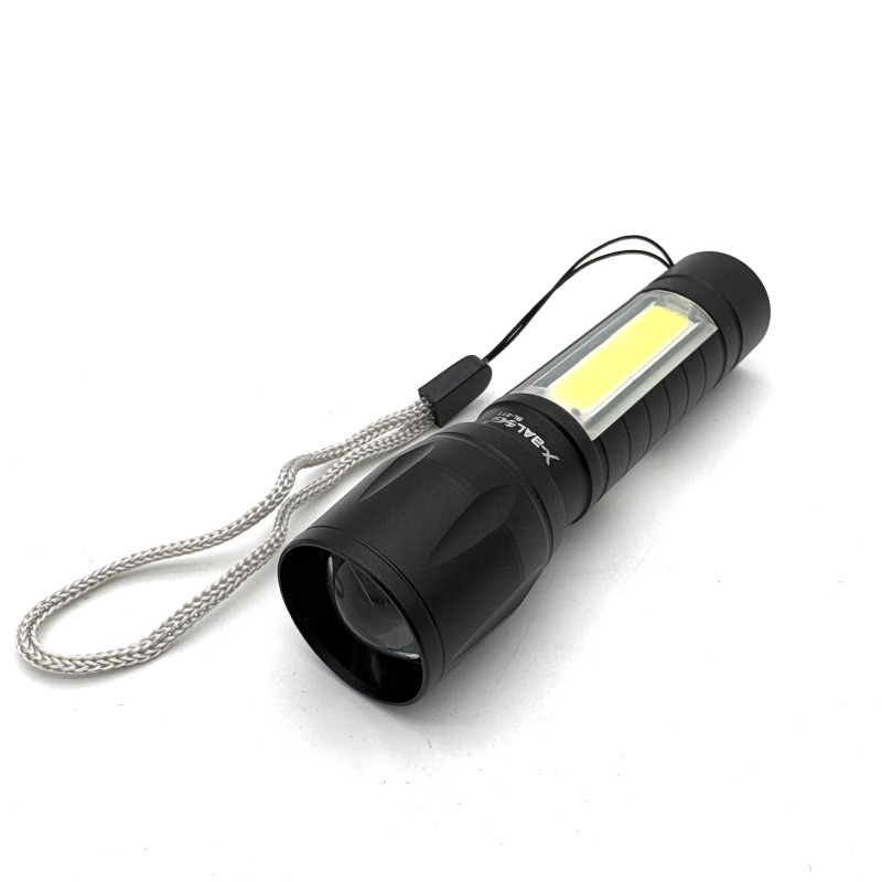 Mini prožektorius X-BALOG BL-511 su COB šoniniu LED apšvietimu, USB įkrovimu ir dėžute Mini prožektorius X-BALOG BL-511 su COB šoniniu LED apšvietimu, USB įkrovimu ir dėžute