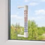 Lauko termometras ant lango, 25 cm, nuo -50 iki +50 °C, su laikikliais