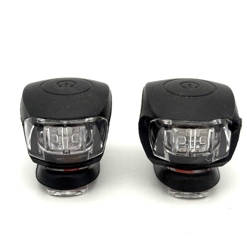 Dviračio žibintų rinkinys Rawlink Smart Silicone, LED, 2 vnt., su baterijomis, apie 4 x 3 x 3 cm
