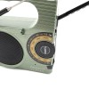 Radijas FX-2519-S Feexot su FM/AM bangomis, saulės baterija, rankiniu generatoriumi ir žibintuvėliu