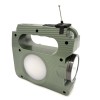 Radijas FX-2519-S Feexot su FM/AM bangomis, saulės baterija, rankiniu generatoriumi ir žibintuvėliu