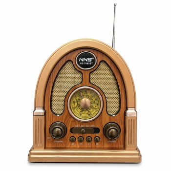 Radijas NNS NS-7061BT retro stiliaus, AM/FM/SW, Bluetooth, USB/TF, 1200 mAh