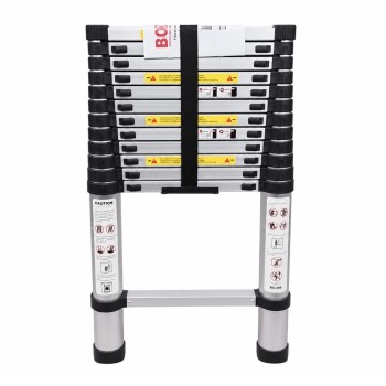 Teleskopinės aliuminės kopėčios BOXER BX-099, 3,2 m, 46 cm, max. 150 kg