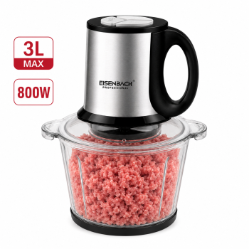 Maisto smulkintuvas Eisenbach Professional SW-1335, 3 l, 800 W, stiklinis indas