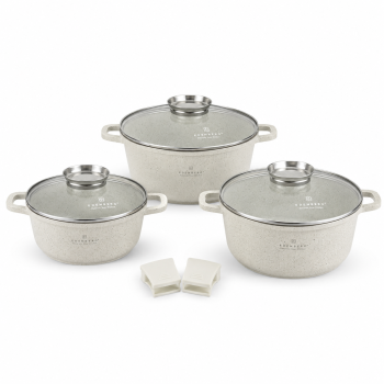 Puodų rinkinys Edenberg EB-3901, 6 dalių, 2,3 l, 4,5 l ir 6,8 l