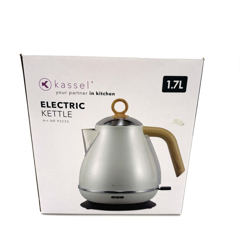 Elektrinis virdulys Kassel  1.7 l, vandens lygio langas, nerūdijančio plieno korpusas