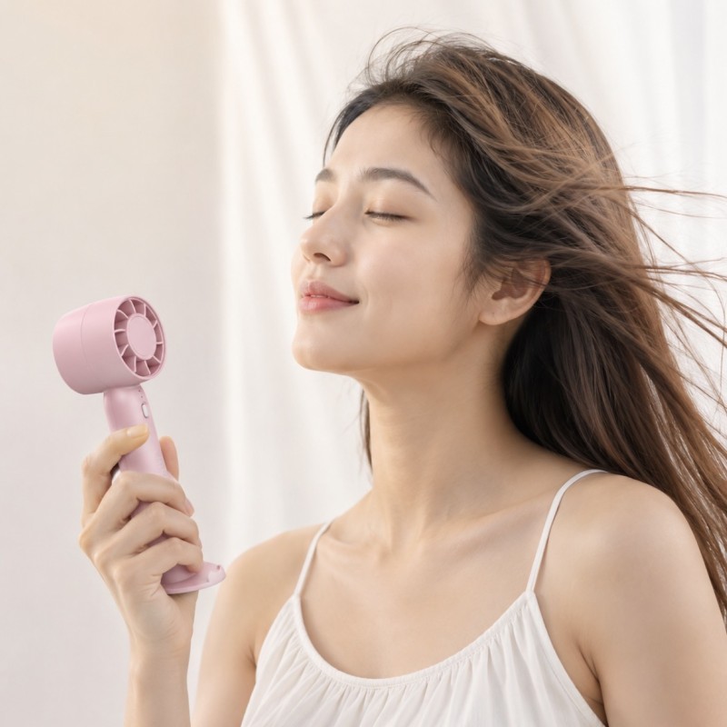 Nešiojamas mini ventiliatorius Handheld Fan T-10, 5 W, USB Nešiojamas mini ventiliatorius Handheld Fan T-10, 5 W, USB