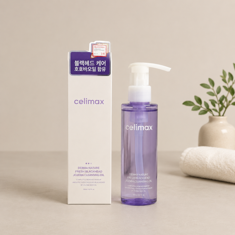 Veido valymo aliejus Celimax Derma Nature Fresh Blackhead Jojoba Cleansing Oil, 150 ml Veido valymo aliejus Celimax Derma Nature Fresh Blackhead Jojoba Cleansing Oil, 150 ml