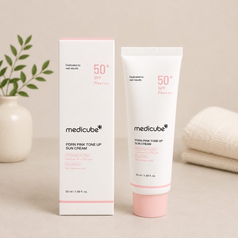 Apsauginis veido kremas Medicube PDRN Pink Tone Up Sun Cream SPF50+ PA++++, 50 ml Apsauginis veido kremas Medicube PDRN Pink Tone Up Sun Cream SPF50+ PA++++, 50 ml