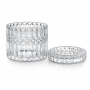 Stiklinis dekoratyvinis indelis su dangteliu Glass Ware