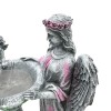 Saulės energija įkraunama dekoracija su angelu ir baseinėliu