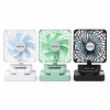 Įkraunamas saulės ventiliatorius Double Head Charging Fan