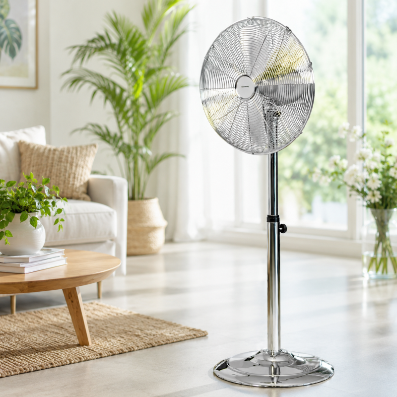 Metalinis pastatomas ventiliatorius Klausberg 40cm, 50 W, 90–130 cm Metalinis pastatomas ventiliatorius Klausberg 40cm, 50 W, 90–130 cm