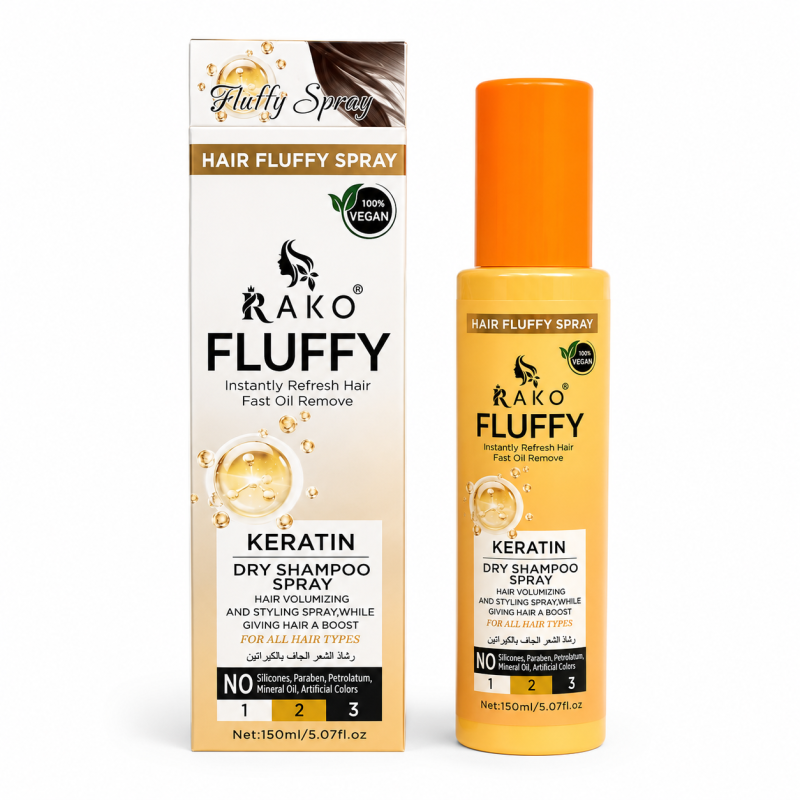 Sausas šampūnas RAKO Fluffy Keratin 150 ml