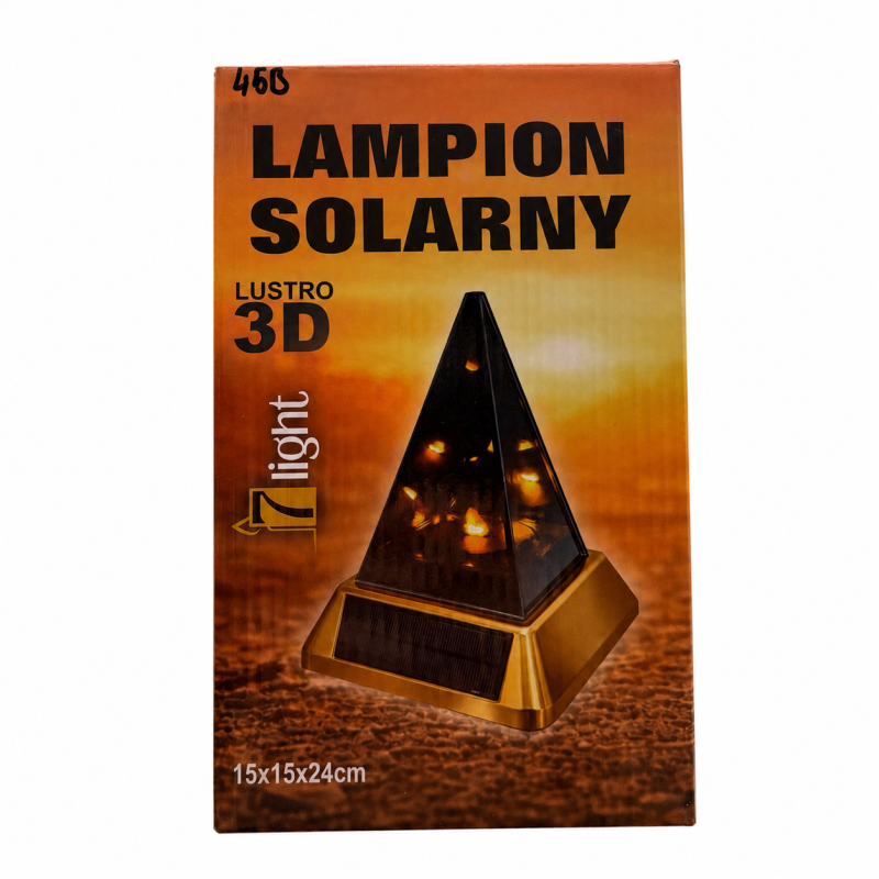 Saulės žibintas 1 light SL-P1S-G 3D, 15x15x24 cm, IP44