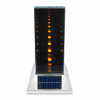 Saulės LED žibintas 3D veidrodžio efektu 15x15x27,5 cm