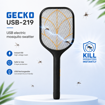 Elektrinė vabzdžių naikinimo raketė GECKO USB-219, įkraunama per USB