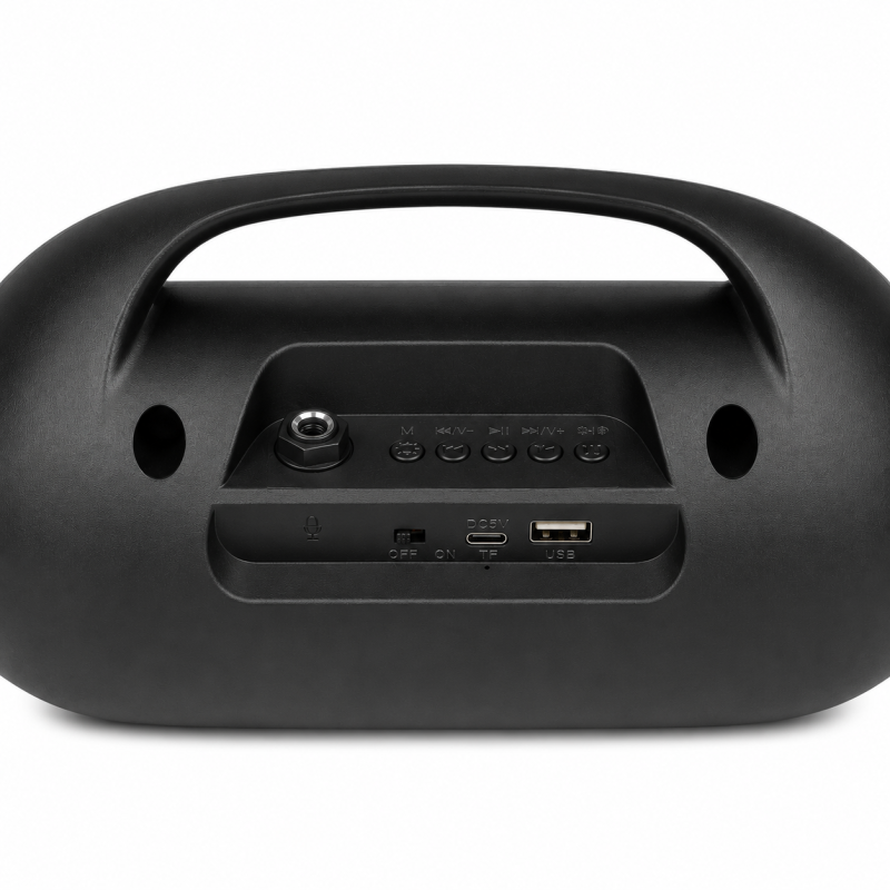 Nešiojama Bluetooth kolonėlė MS-3646BT-W su RGB apšvietimu, mikrofonu, 20 W Nešiojama Bluetooth kolonėlė MS-3646BT-W su RGB apšvietimu, mikrofonu, 20 W