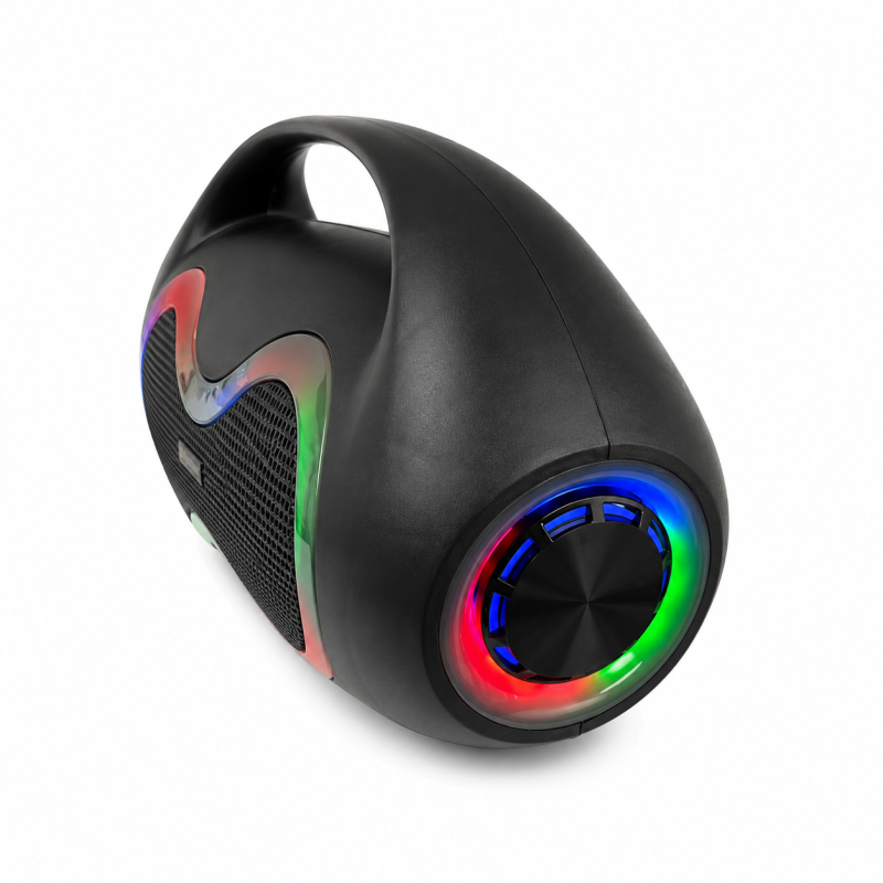 Nešiojama Bluetooth kolonėlė MS-3646BT-W su RGB apšvietimu, mikrofonu, 20 W Nešiojama Bluetooth kolonėlė MS-3646BT-W su RGB apšvietimu, mikrofonu, 20 W