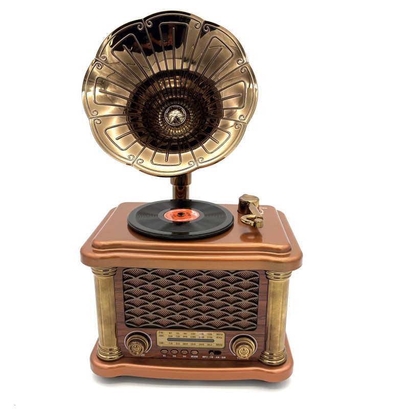 Retro stiliaus belaidė kolonėlė-radijas Feexot FX-2505B su FM/AM/SW, USB, TF ir AUX