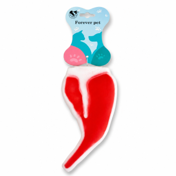 Forever Pet pypsintis mėsos formos žaislas šunims, 17 × 8 × 2 cm Forever Pet pypsintis mėsos formos žaislas šunims, 17 × 8 × 2 cm