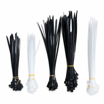 Plastikinių tvirtinimo dirželių rinkinys EXTRA EX-5197, 250 vnt., 150–200 mm