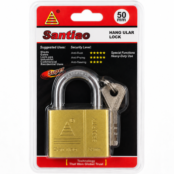 Pakabinama spyna Santiao RO-2246, 50 mm, 7 × 5 cm, 3 raktai