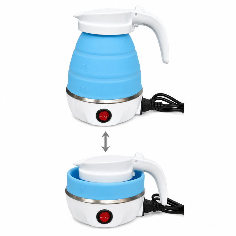 Sulankstomas elektrinis kelioninis virdulys 600 ml, 110/220 V