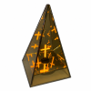 3D stiklinė LED kapų žvakė Sunlight A7188, 20 × 12 × 12 cm