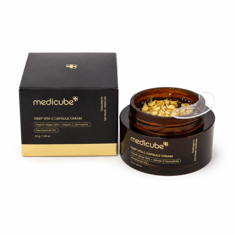 Medicube Deep Vita C Capsule Cream – veido kremas su vitamino C dariniais, 55 g