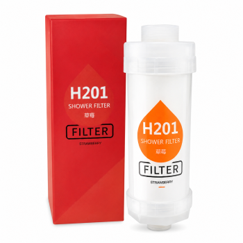 H201 dušo filtras su braškių aromatu