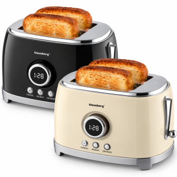 Tosteris–skrudintuvas Klausberg KB-9026, 850 W, 2 riekėms, 6 skrudinimo lygiai