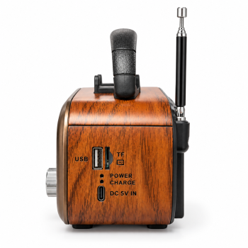 Radijas GOLON RX-BT618S, FM/AM/SW, Bluetooth, USB/TF, saulės baterija