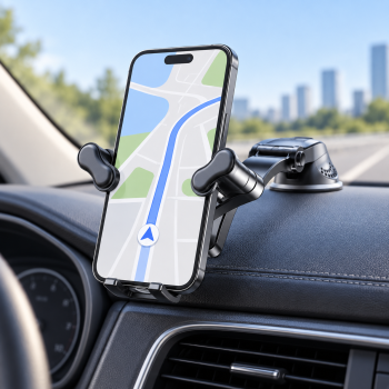 Automobilinis telefono laikiklis YC21-B, 4,2–7,2 col., 360°, lipnus nano pagrindas
