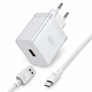 Greito įkrovimo rinkinys YD200 su USB-A–USB-C laidu, 1 m