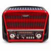 Nešiojamas radijas YUEGAN, AM/FM/SW, Bluetooth, USB/TF, saulės baterija
