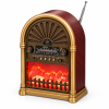 Retro radijas YUEGAN YG-6041 su Bluetooth, USB, TF ir liepsnos efektu