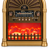 Retro radijas YUEGAN YG-6041 su Bluetooth, USB, TF ir liepsnos efektu