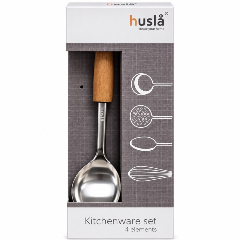 Virtuvės įrankių rinkinys Husla, 4 dalių, 28–33 cm