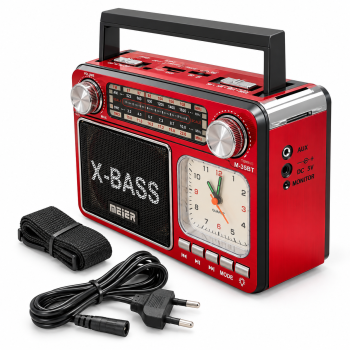 Nešiojamas radijas MEIER M-35BT, Bluetooth 5.0, USB/TF/AUX, laikrodis Nešiojamas radijas MEIER M-35BT, Bluetooth 5.0, USB/TF/AUX, laikrodis