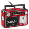 Nešiojamas radijas MEIER M-35BT, Bluetooth 5.0, USB/TF/AUX, laikrodis