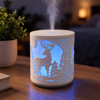 Aromato difuzorius 400 ml, 7 LED spalvų, laikmatis 3–10 val